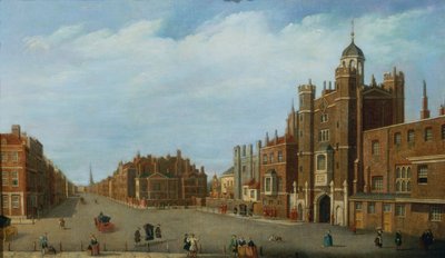 Vista del Palacio de St. James y Pall Mall, c.1770 de William James